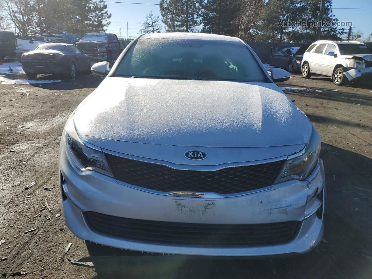 2018 Kia Optima Lx Silver vin: 5XXGT4L37JG179561