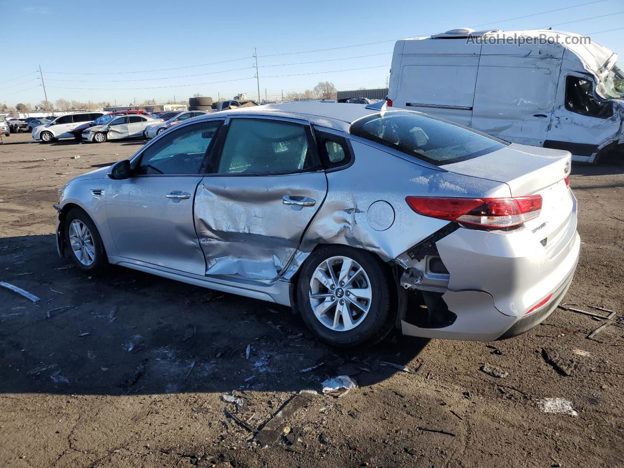 2018 Kia Optima Lx Silver vin: 5XXGT4L37JG179561