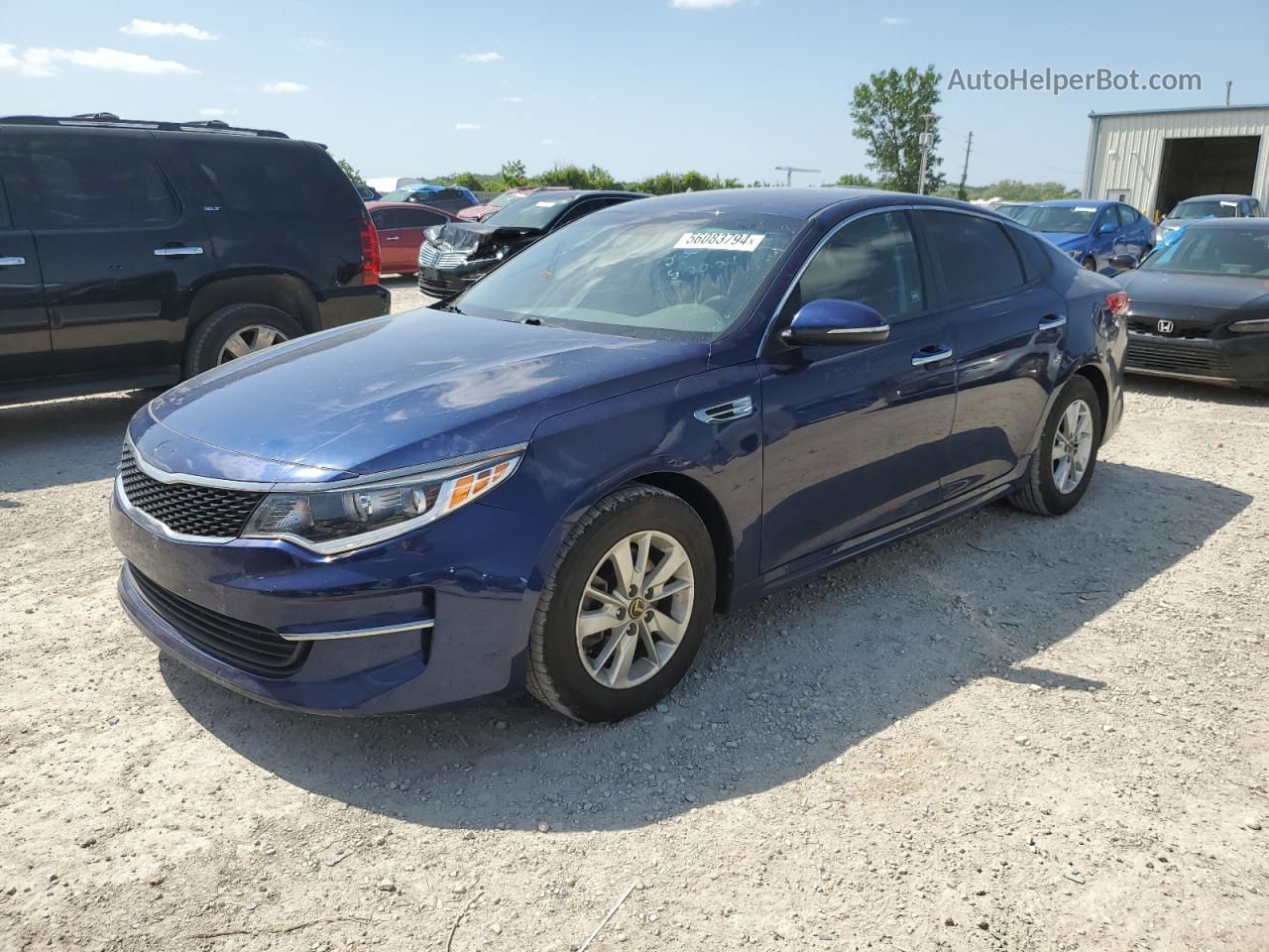 2018 Kia Optima Lx Blue vin: 5XXGT4L37JG188860