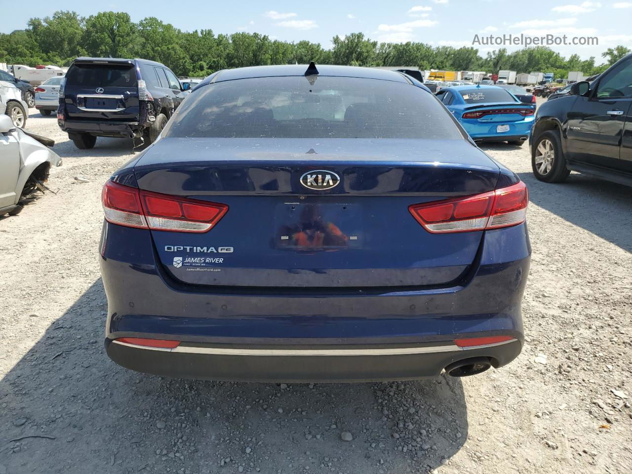 2018 Kia Optima Lx Blue vin: 5XXGT4L37JG188860