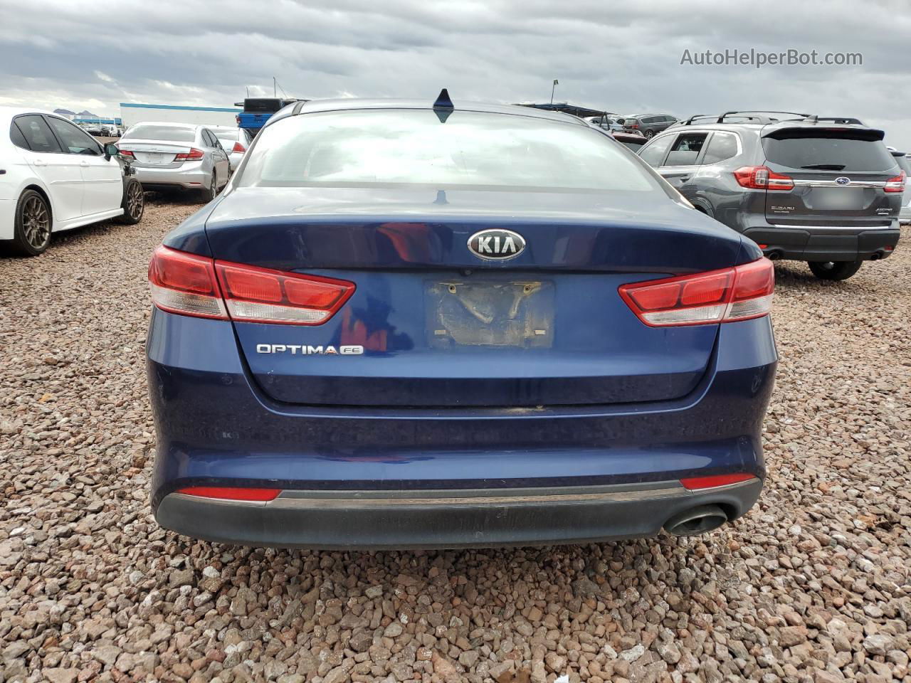 2018 Kia Optima Lx Blue vin: 5XXGT4L37JG194125