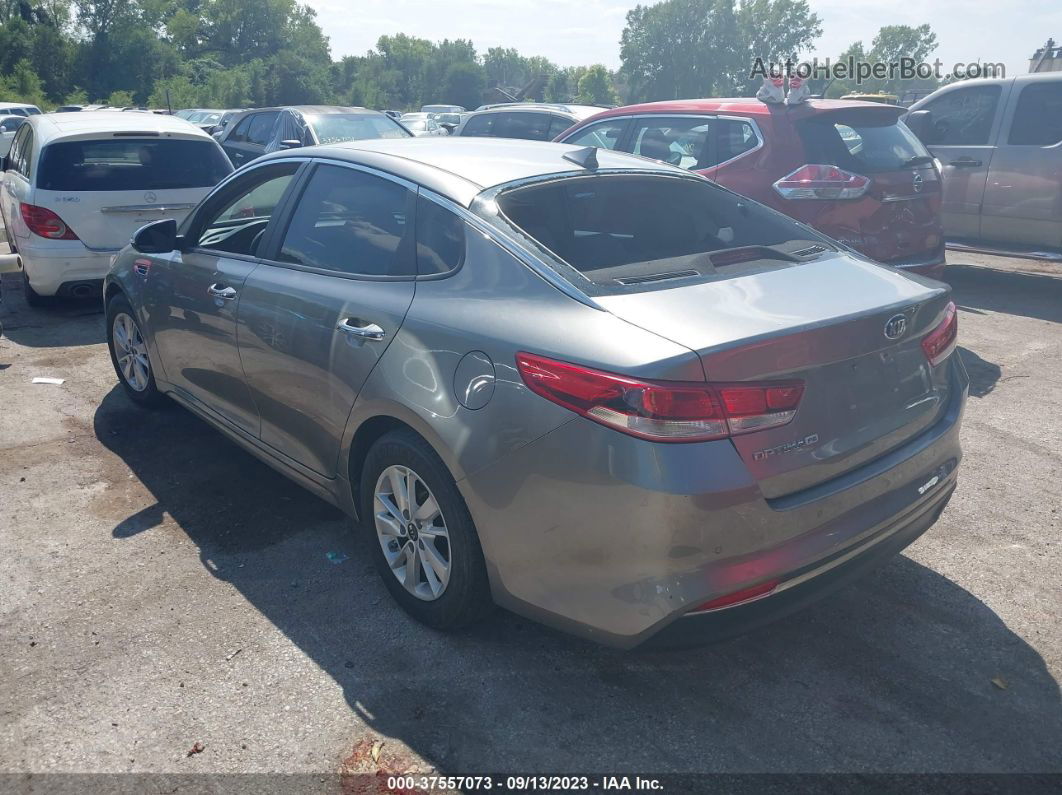 2018 Kia Optima Lx Gray vin: 5XXGT4L37JG200392