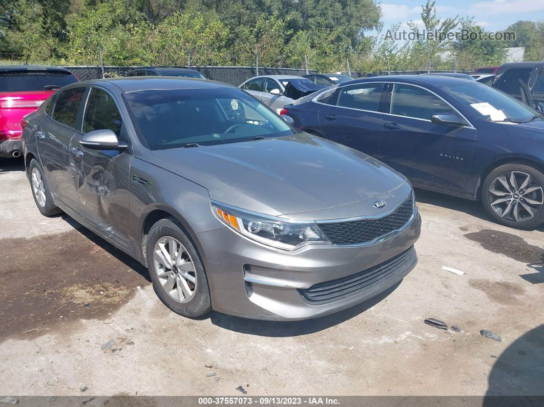 2018 Kia Optima Lx Gray vin: 5XXGT4L37JG200392