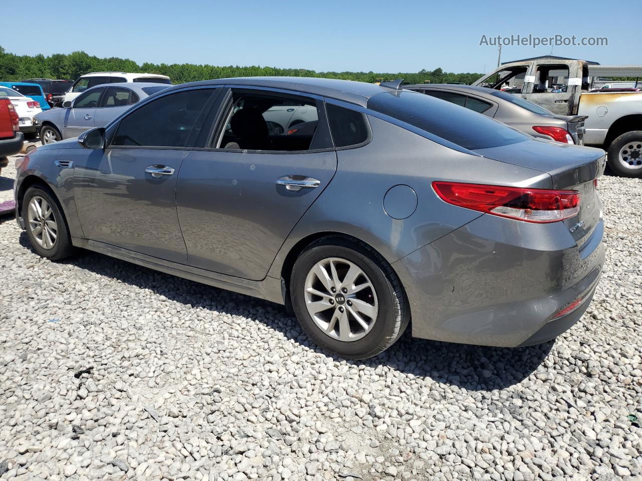 2018 Kia Optima Lx Gray vin: 5XXGT4L37JG201851