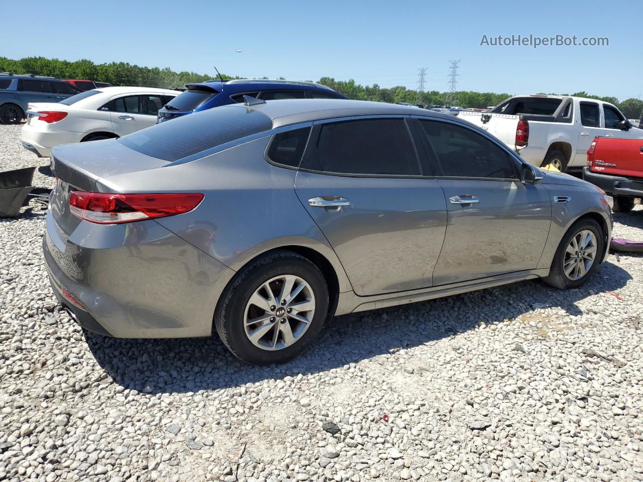 2018 Kia Optima Lx Gray vin: 5XXGT4L37JG201851