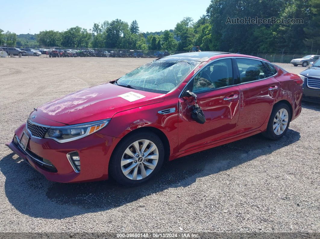 2018 Kia Optima S Red vin: 5XXGT4L37JG203065