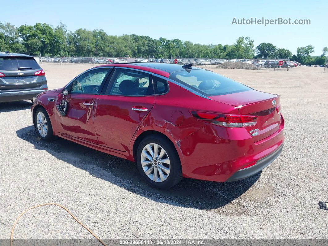 2018 Kia Optima S Red vin: 5XXGT4L37JG203065