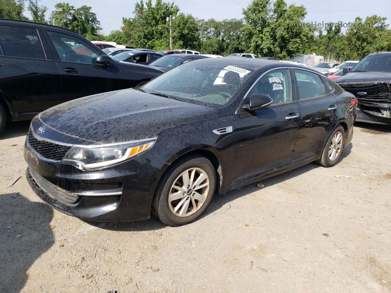 2018 Kia Optima Lx Black vin: 5XXGT4L37JG219640