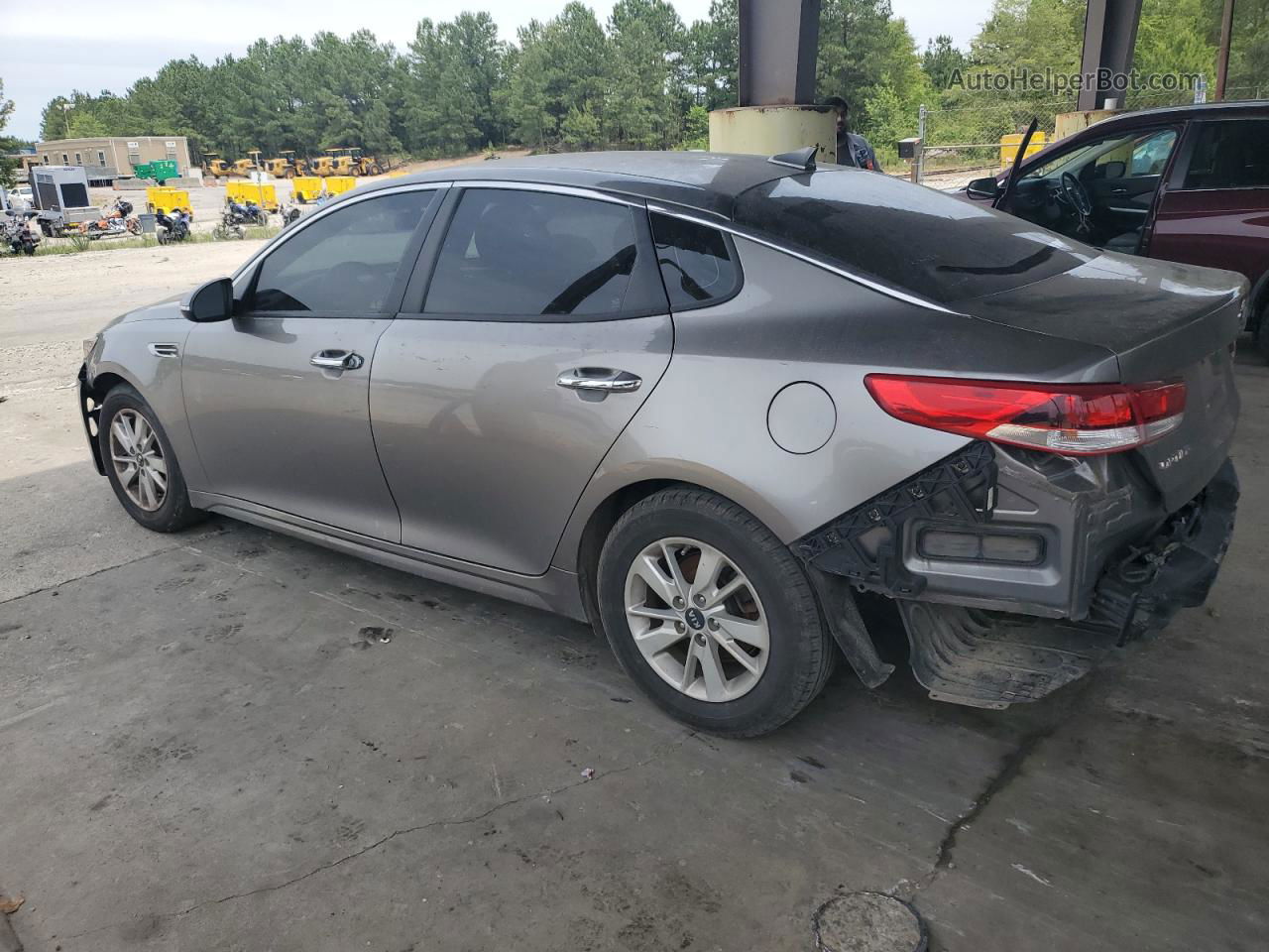 2018 Kia Optima Lx Gray vin: 5XXGT4L37JG222487