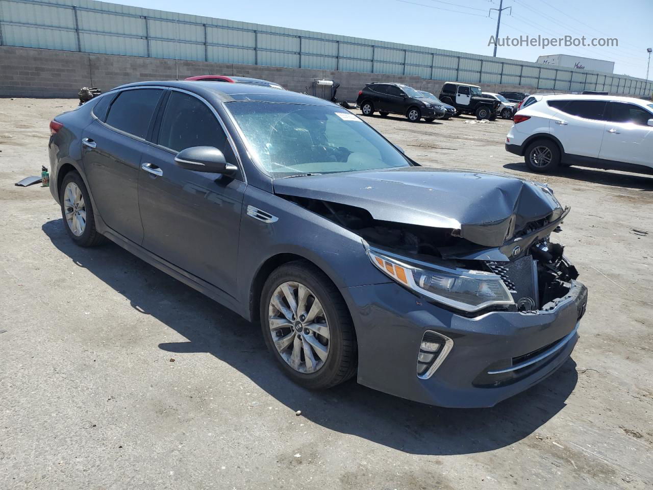 2018 Kia Optima Lx Gray vin: 5XXGT4L37JG244330