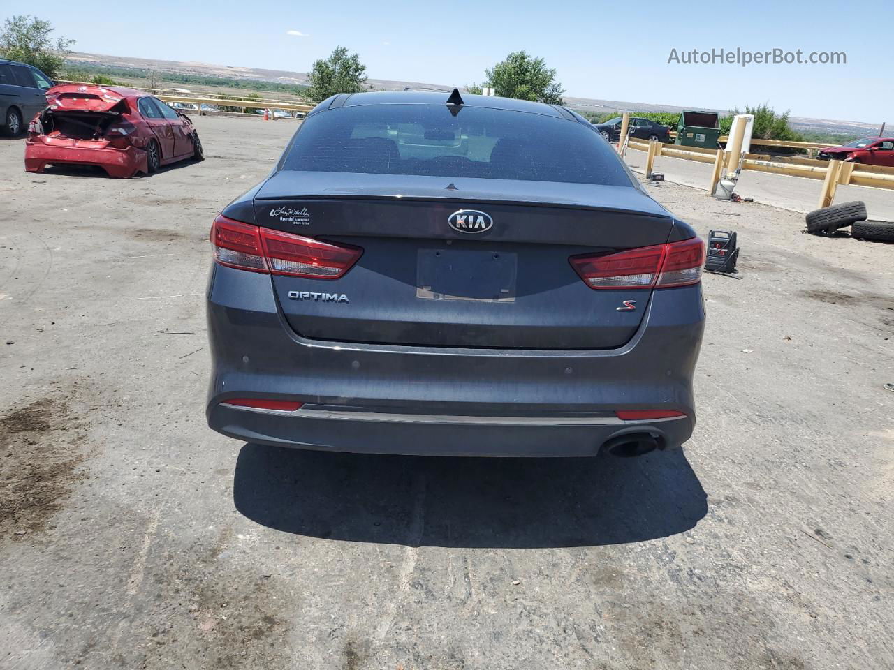 2018 Kia Optima Lx Gray vin: 5XXGT4L37JG244330