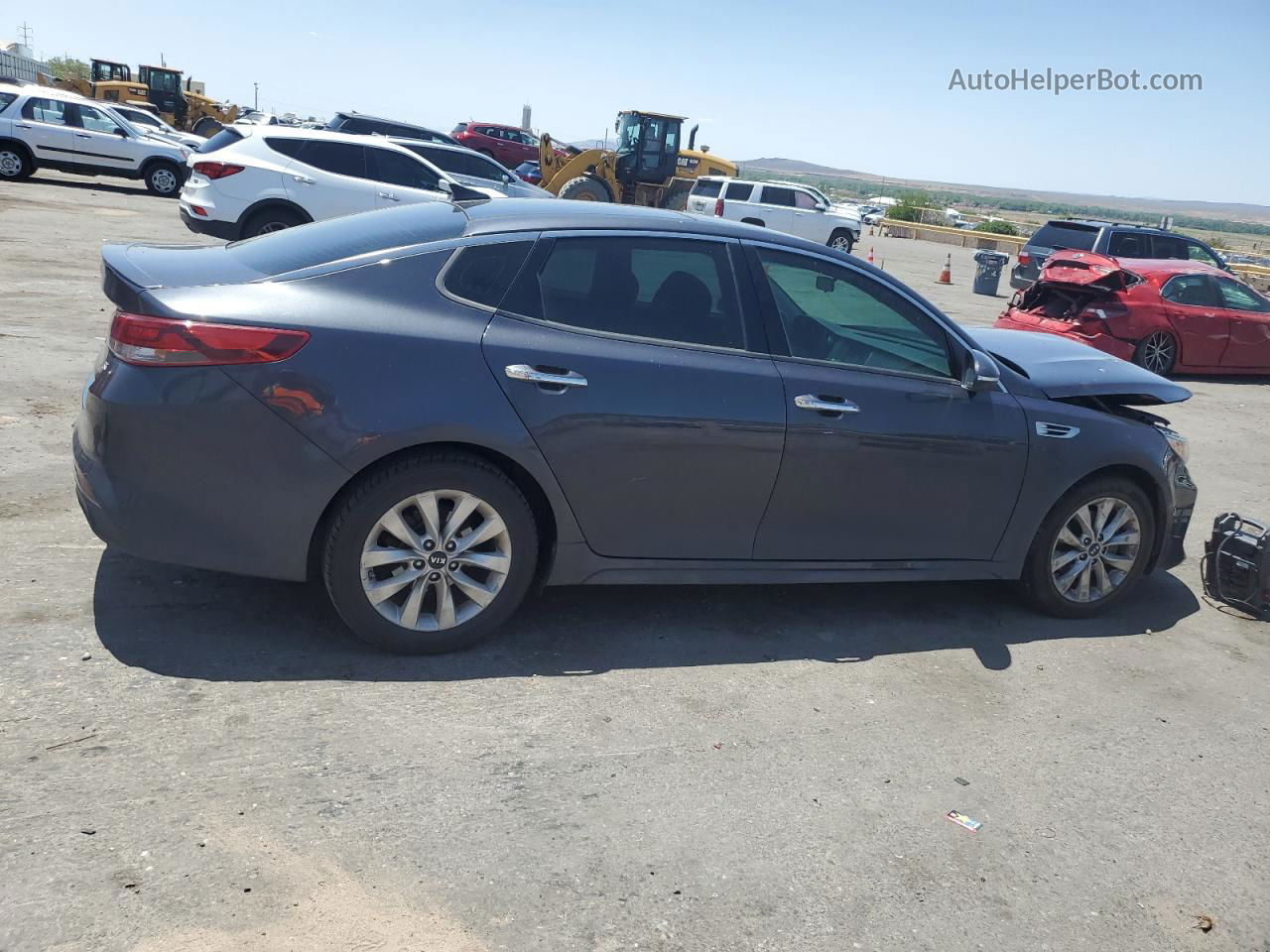 2018 Kia Optima Lx Gray vin: 5XXGT4L37JG244330