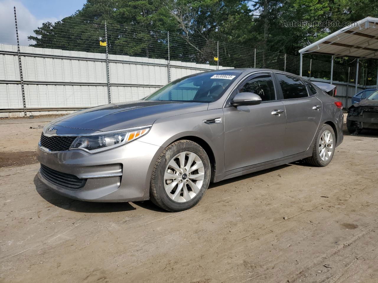 2018 Kia Optima Lx Gray vin: 5XXGT4L37JG256008