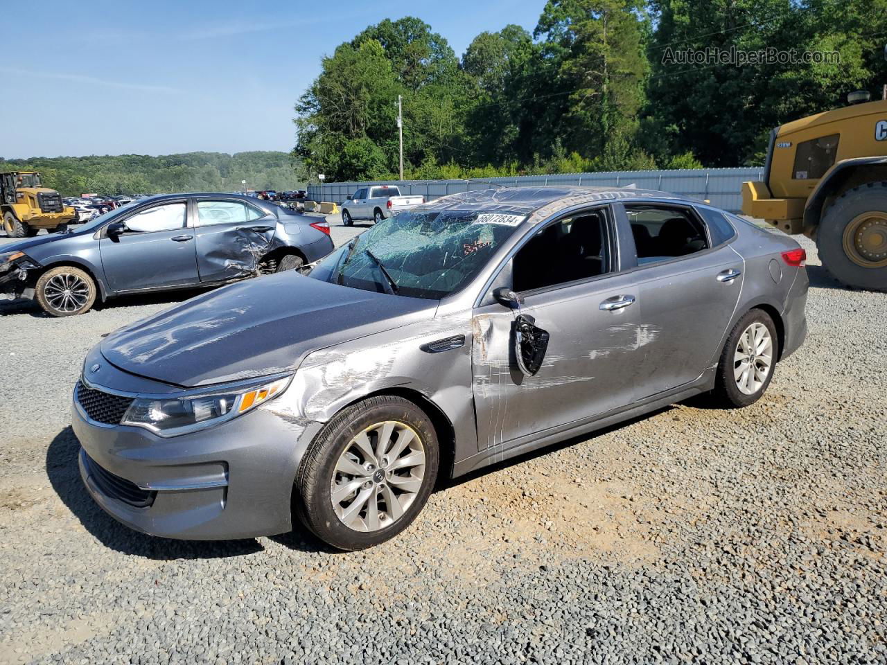 2018 Kia Optima Lx Silver vin: 5XXGT4L37JG270409