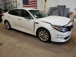 2018 Kia Optima Lx White vin: 5XXGT4L37JG271401