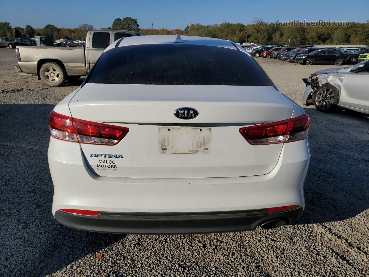 2016 Kia Optima Lx Белый vin: 5XXGT4L38GG006835