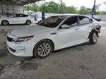 2016 Kia Optima Lx White vin: 5XXGT4L38GG019276