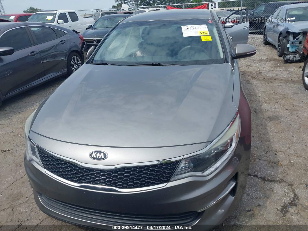 2016 Kia Optima Lx Gray vin: 5XXGT4L38GG019956