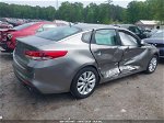 2016 Kia Optima Lx Gray vin: 5XXGT4L38GG019956