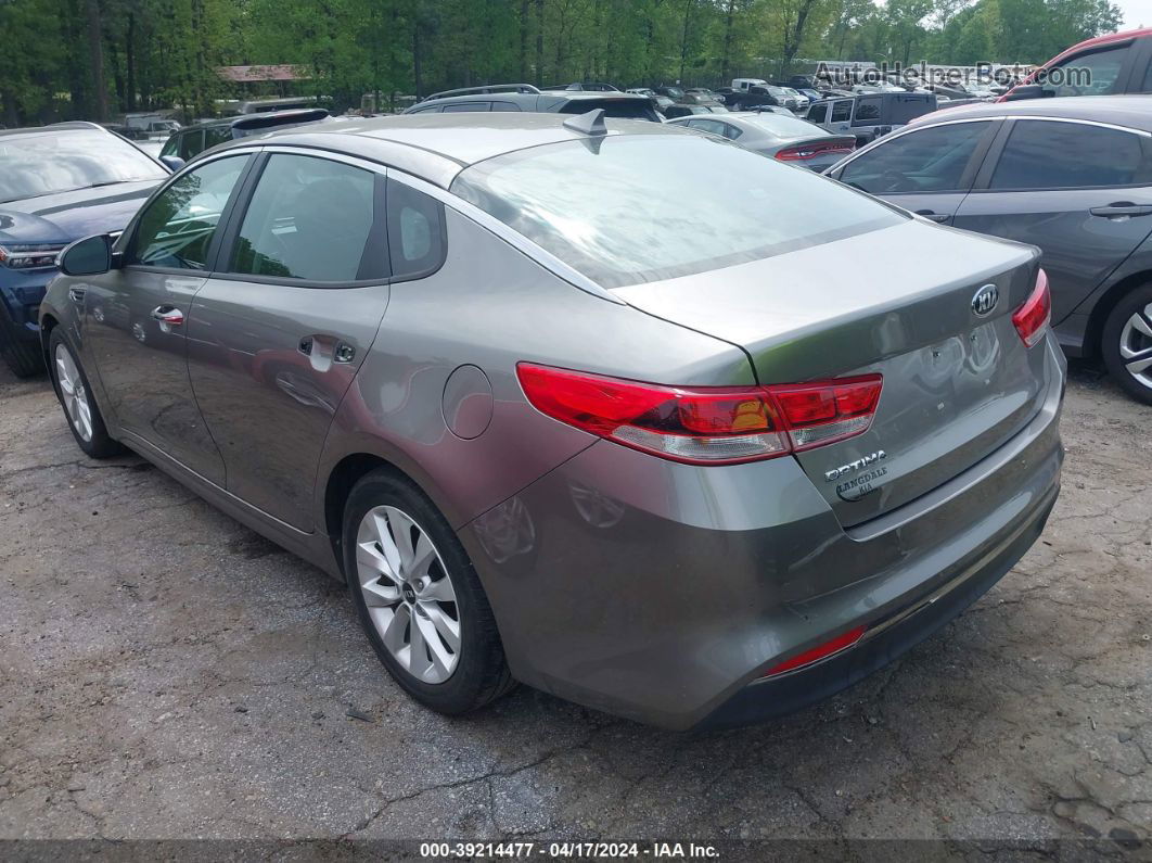 2016 Kia Optima Lx Gray vin: 5XXGT4L38GG019956