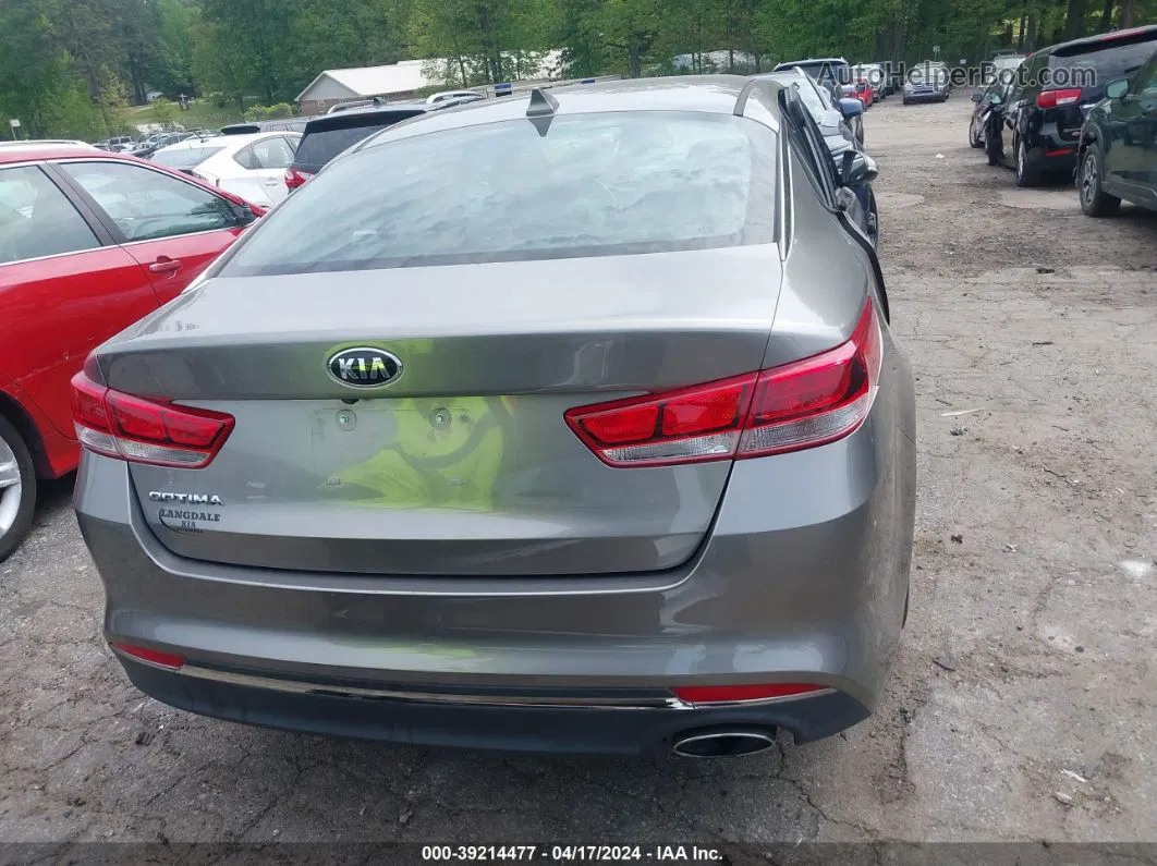 2016 Kia Optima Lx Серый vin: 5XXGT4L38GG019956