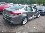 2016 Kia Optima Lx Серый vin: 5XXGT4L38GG019956