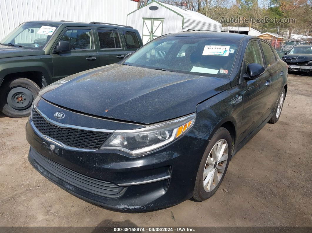 2016 Kia Optima Lx Black vin: 5XXGT4L38GG043898