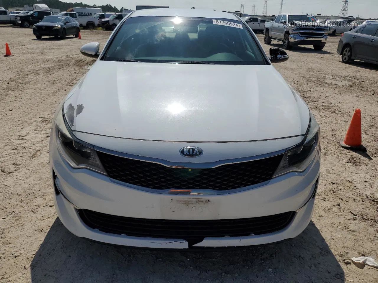 2016 Kia Optima Lx White vin: 5XXGT4L38GG056246