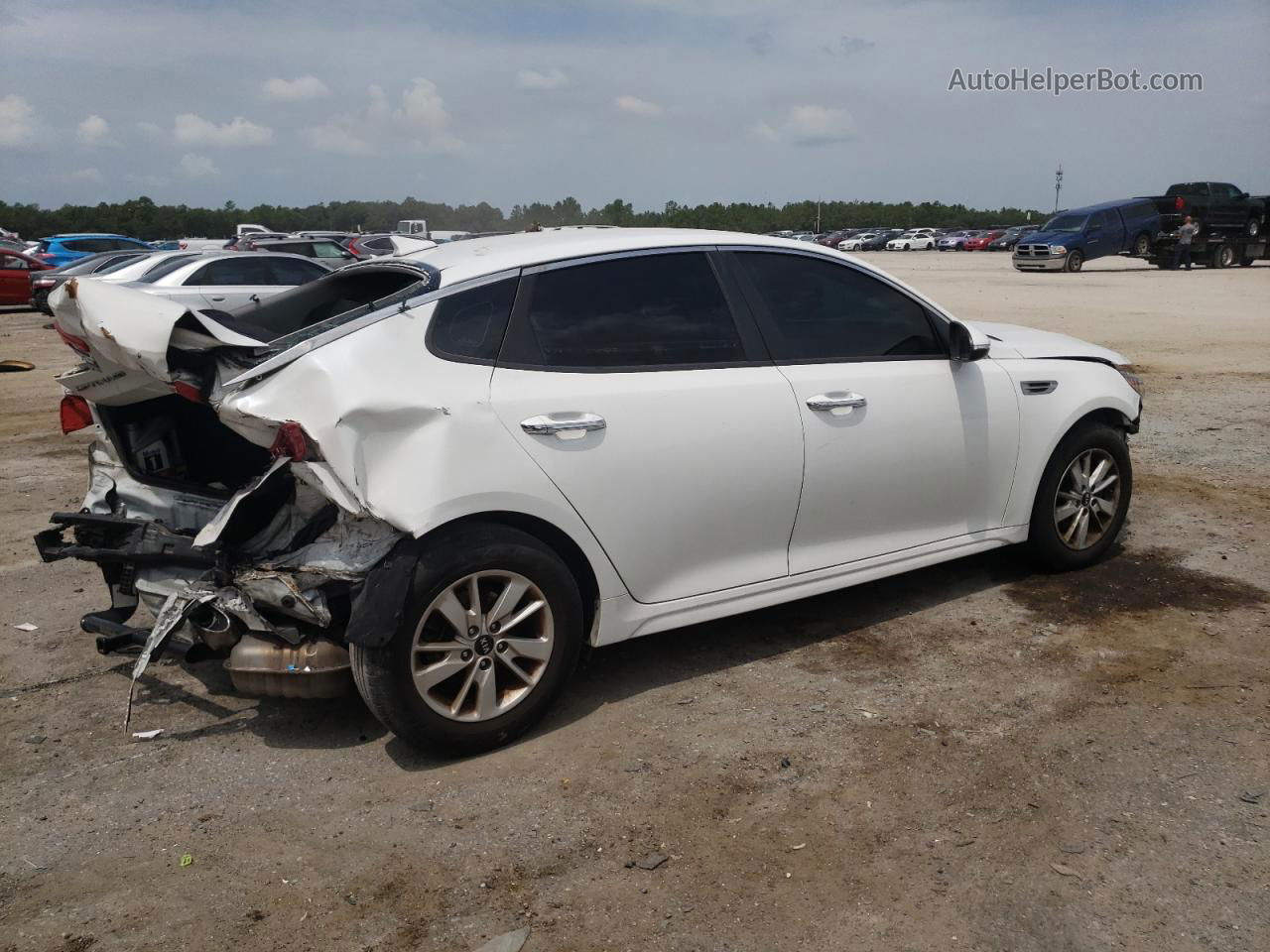 2016 Kia Optima Lx Белый vin: 5XXGT4L38GG065853