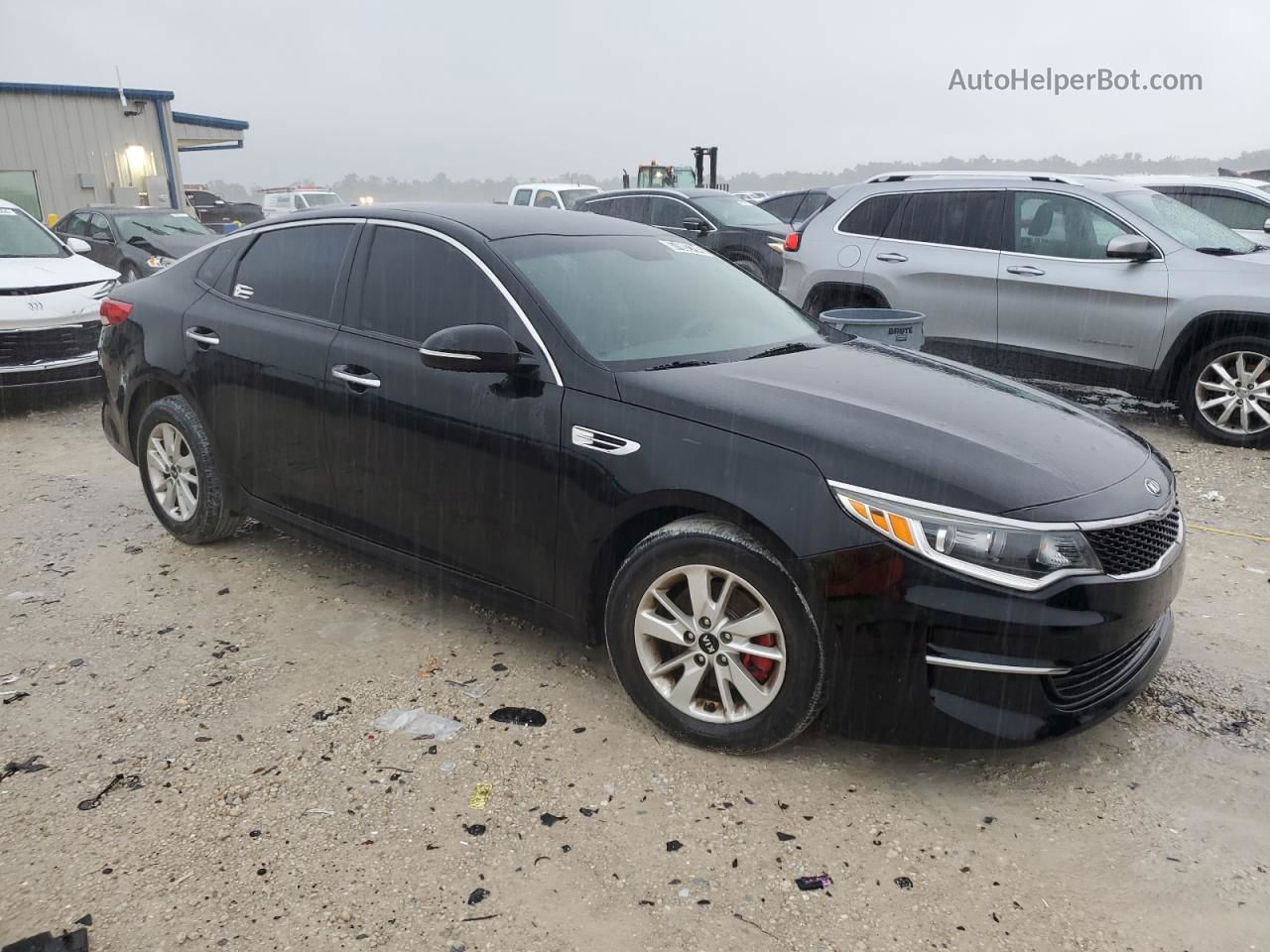 2016 Kia Optima Lx Black vin: 5XXGT4L38GG084497