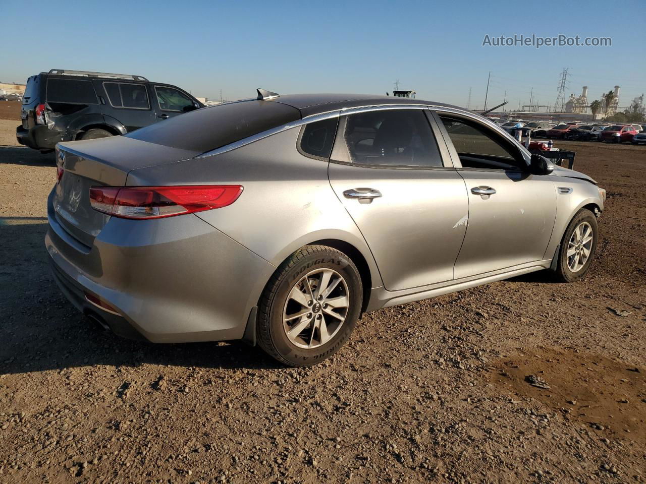 2016 Kia Optima Lx Gray vin: 5XXGT4L38GG096973