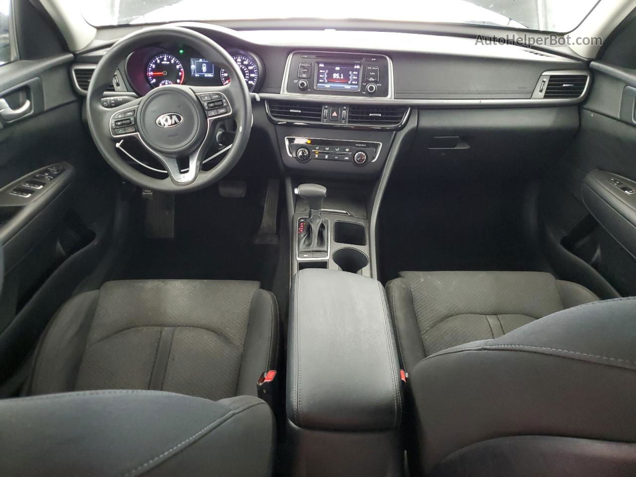 2016 Kia Optima Lx Черный vin: 5XXGT4L38GG101962