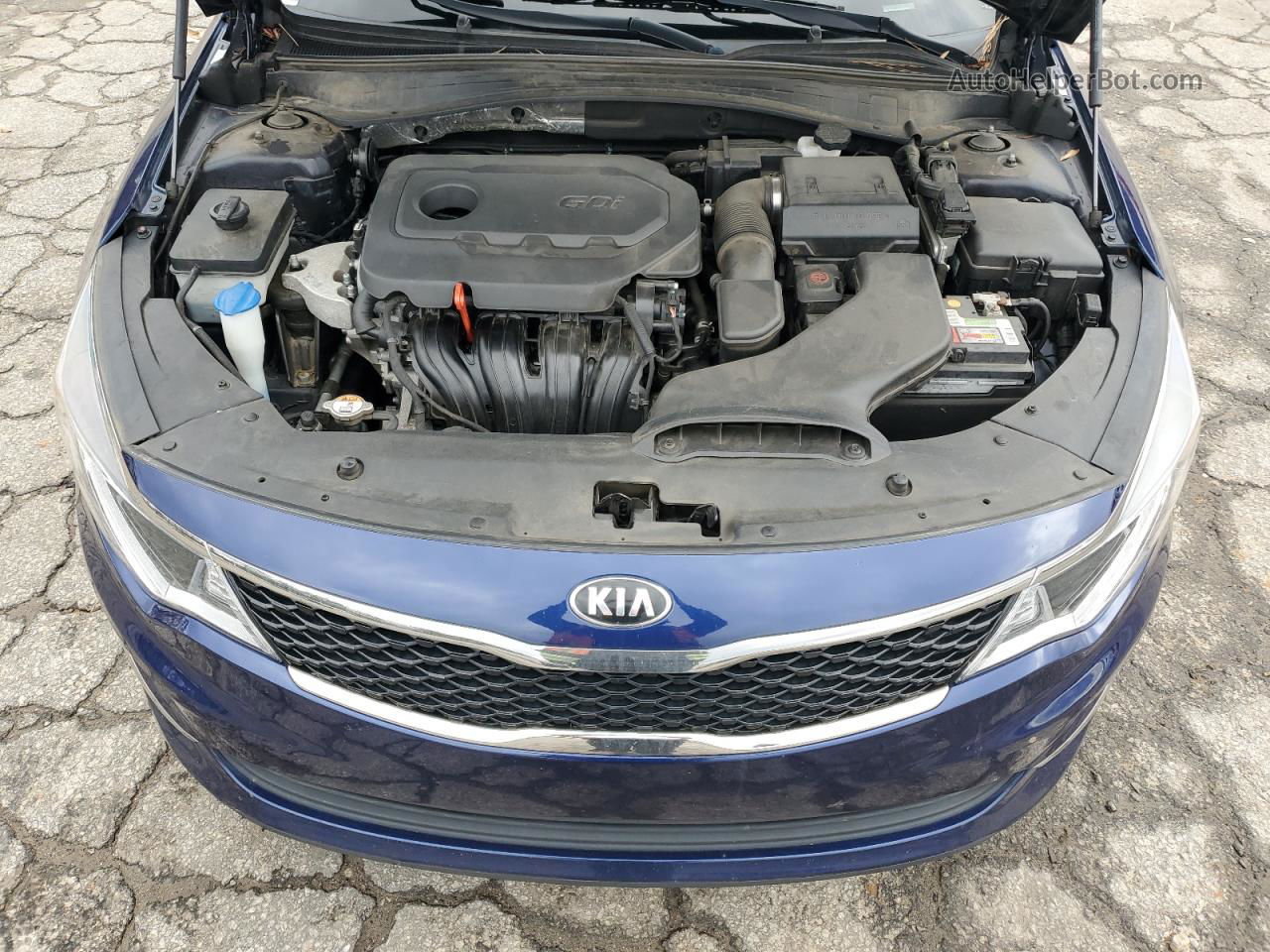 2017 Kia Optima Lx Синий vin: 5XXGT4L38HG122442