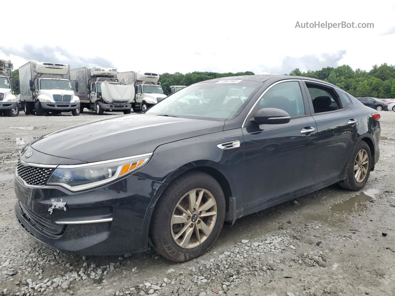 2017 Kia Optima Lx Black vin: 5XXGT4L38HG126345