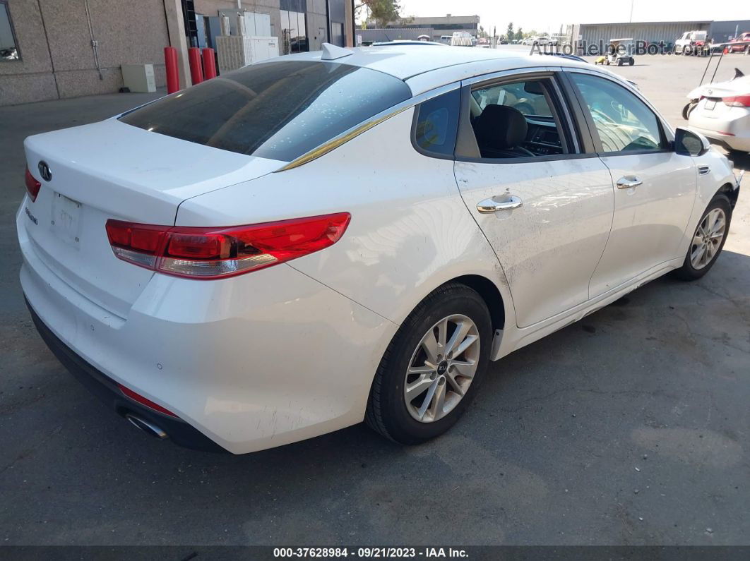 2017 Kia Optima Lx White vin: 5XXGT4L38HG126975