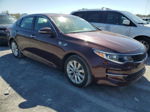 2017 Kia Optima Lx Maroon vin: 5XXGT4L38HG132548