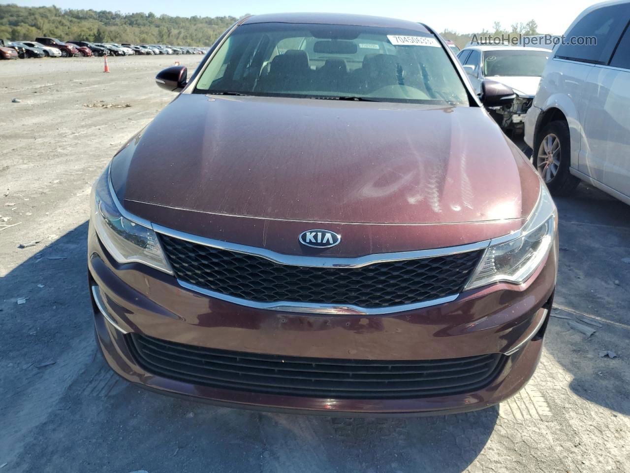 2017 Kia Optima Lx Maroon vin: 5XXGT4L38HG132548