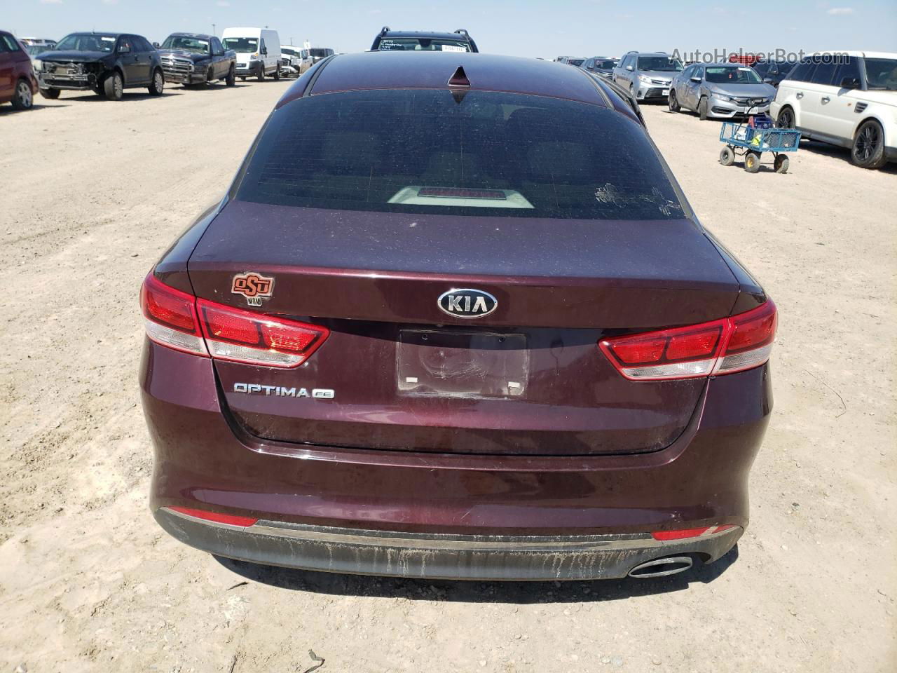 2017 Kia Optima Lx Maroon vin: 5XXGT4L38HG153450