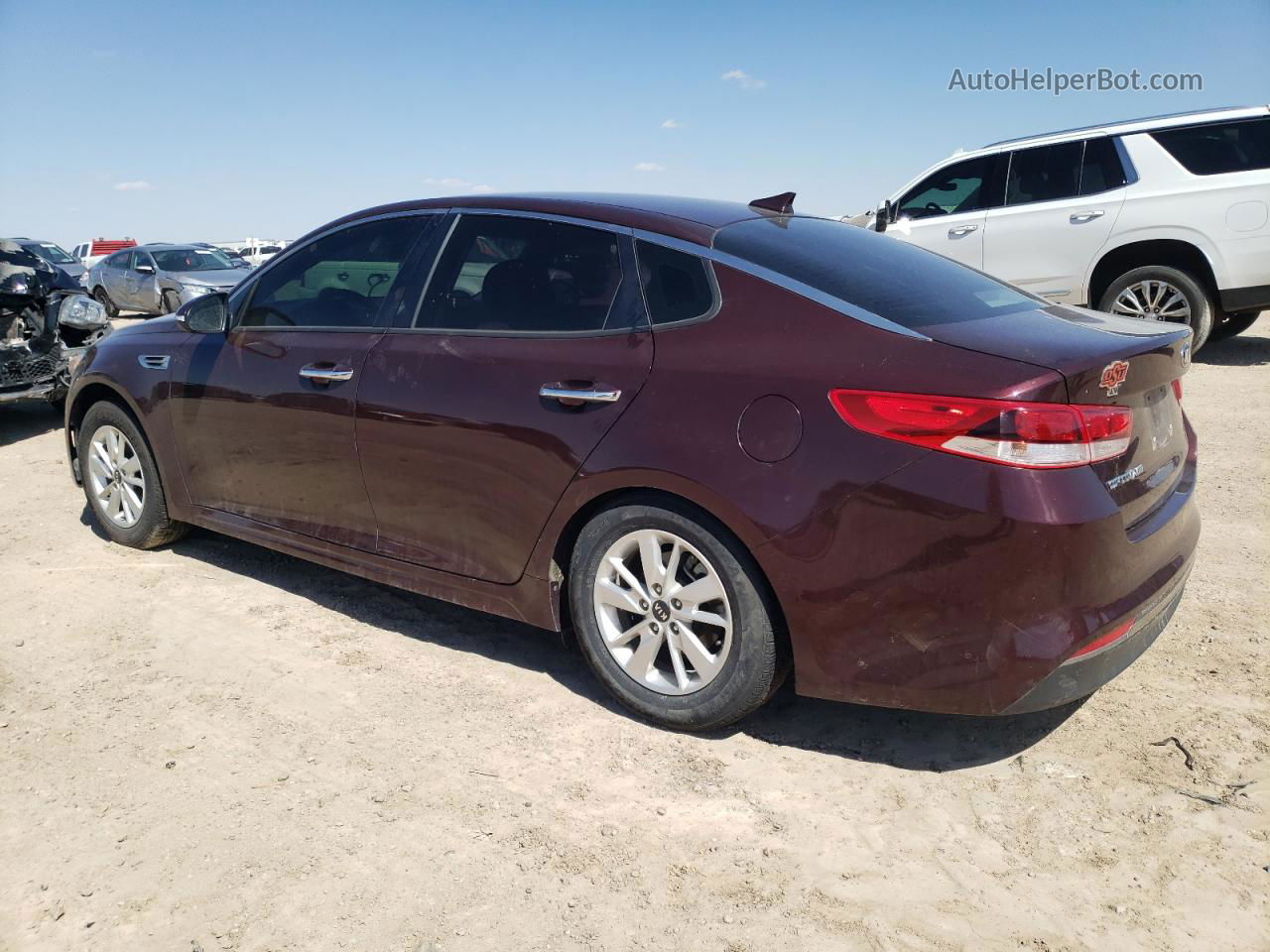 2017 Kia Optima Lx Maroon vin: 5XXGT4L38HG153450