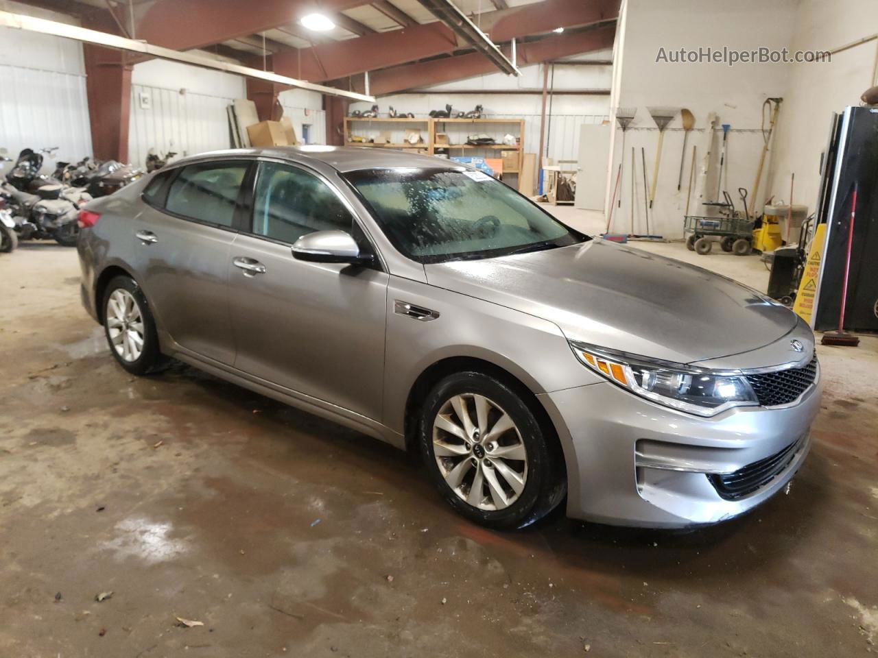 2017 Kia Optima Lx Gray vin: 5XXGT4L38HG153593