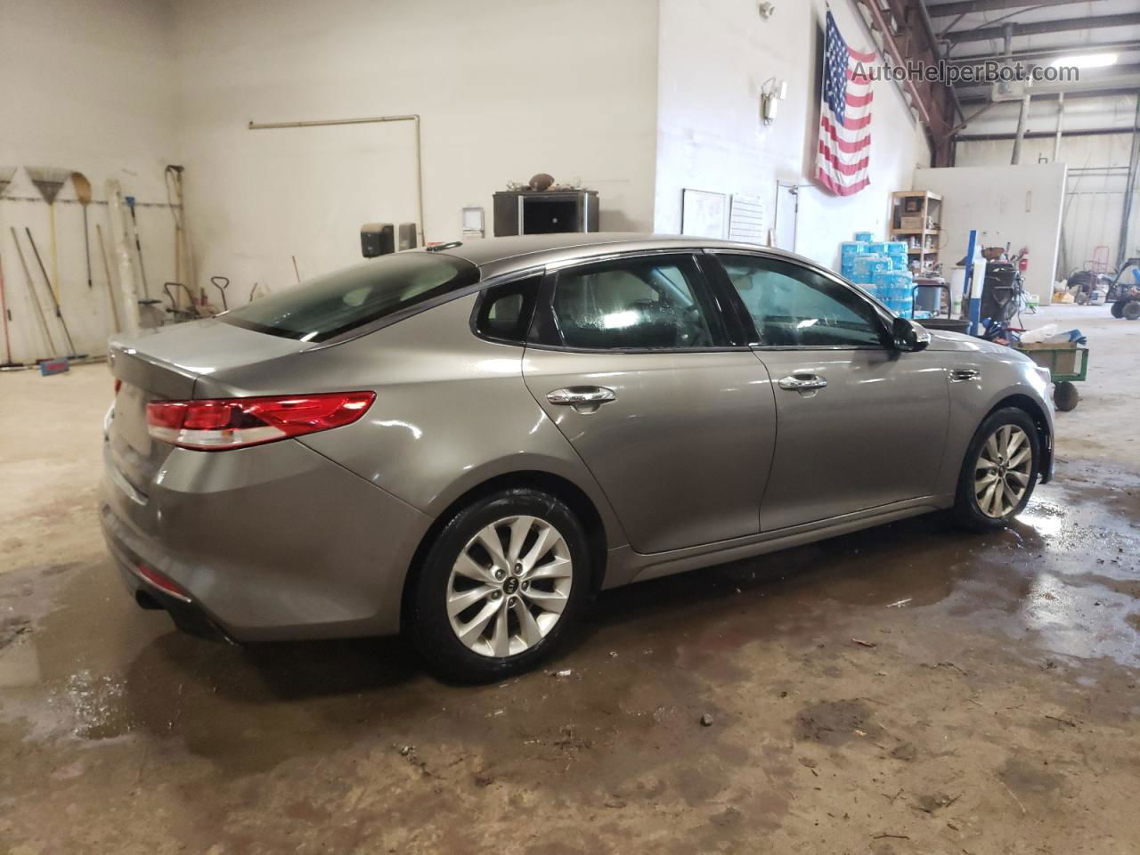 2017 Kia Optima Lx Gray vin: 5XXGT4L38HG153593