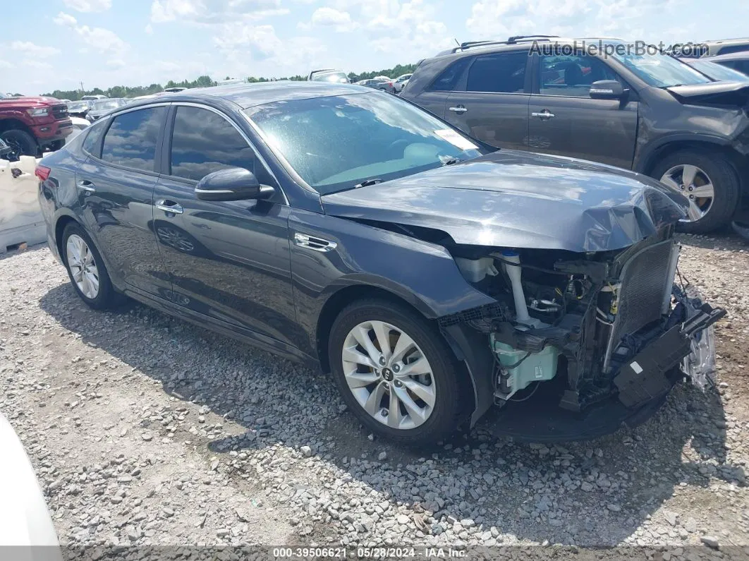 2017 Kia Optima Lx Gray vin: 5XXGT4L38HG156753