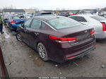 2017 Kia Optima Lx Burgundy vin: 5XXGT4L38HG160625