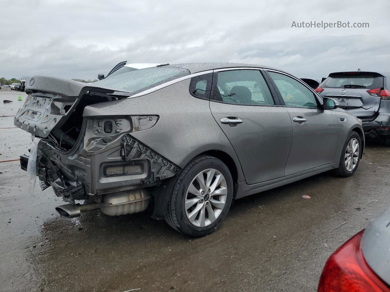 2017 Kia Optima Lx Gray vin: 5XXGT4L38HG160737