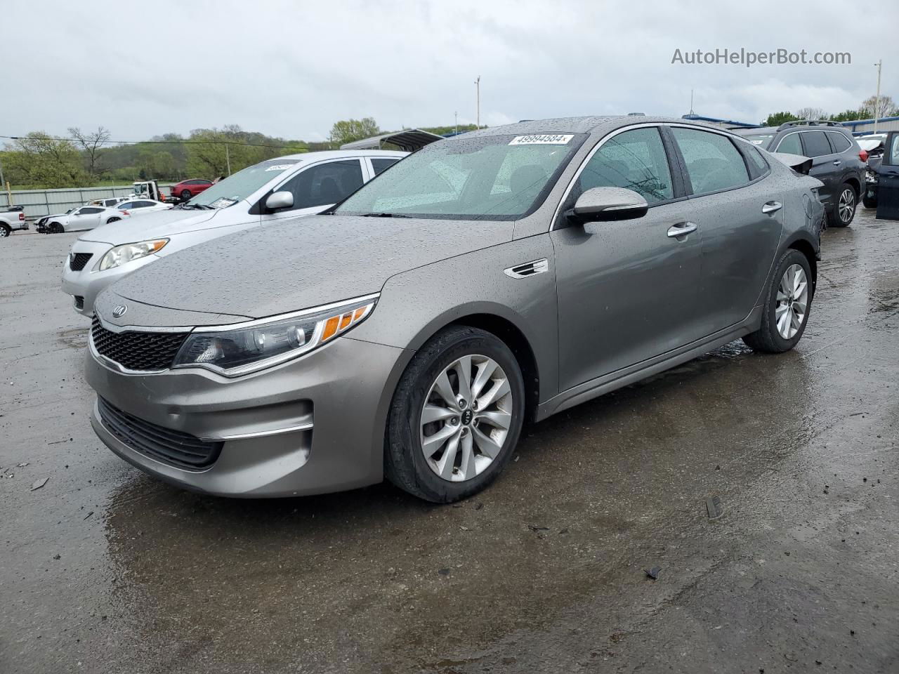 2017 Kia Optima Lx Gray vin: 5XXGT4L38HG160737