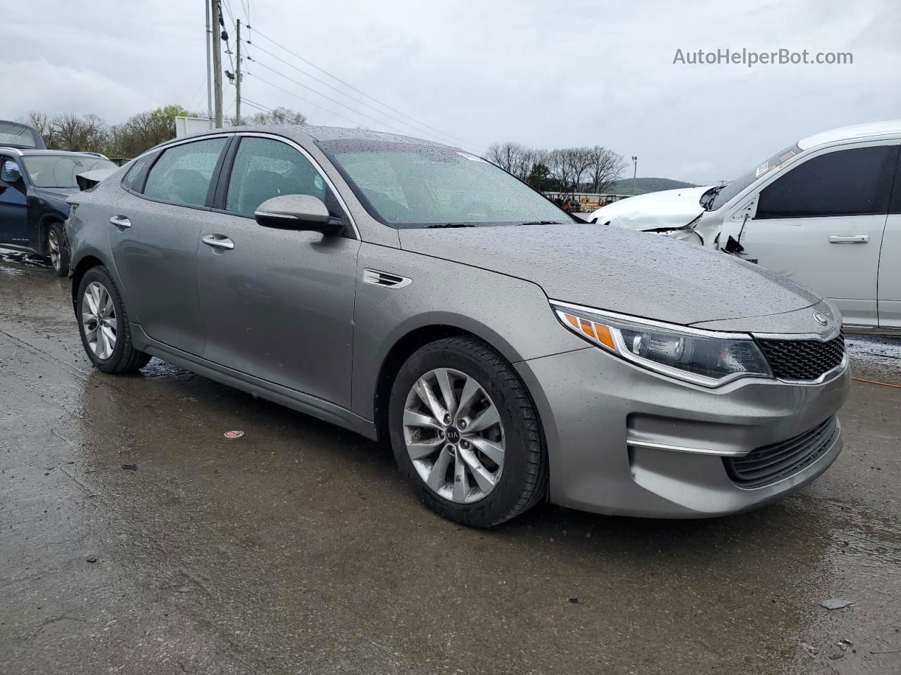 2017 Kia Optima Lx Gray vin: 5XXGT4L38HG160737