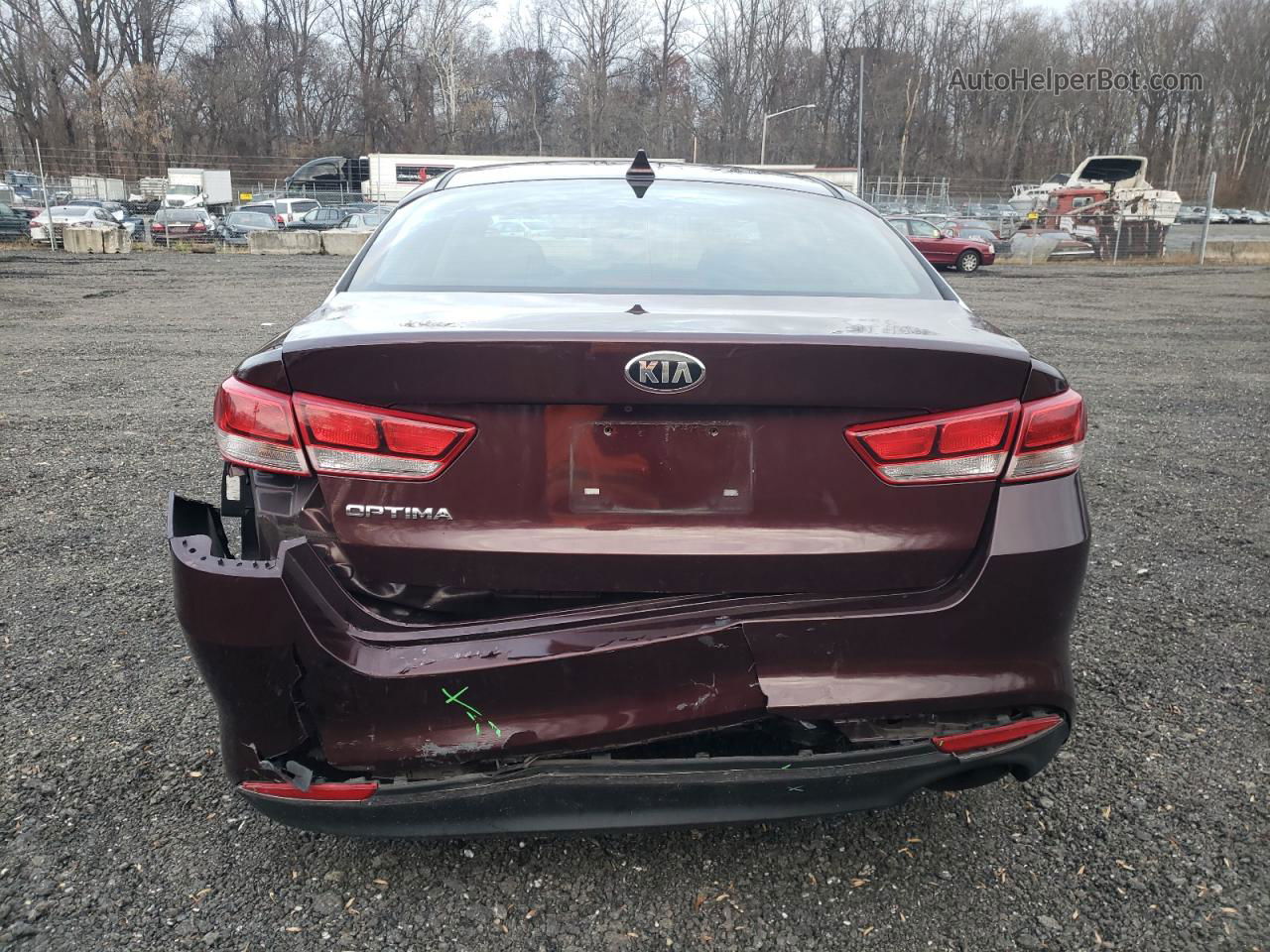 2017 Kia Optima Lx Burgundy vin: 5XXGT4L38HG164397