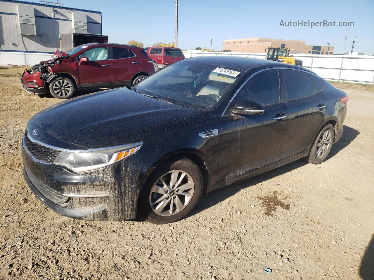 2017 Kia Optima Lx Black vin: 5XXGT4L38HG176954