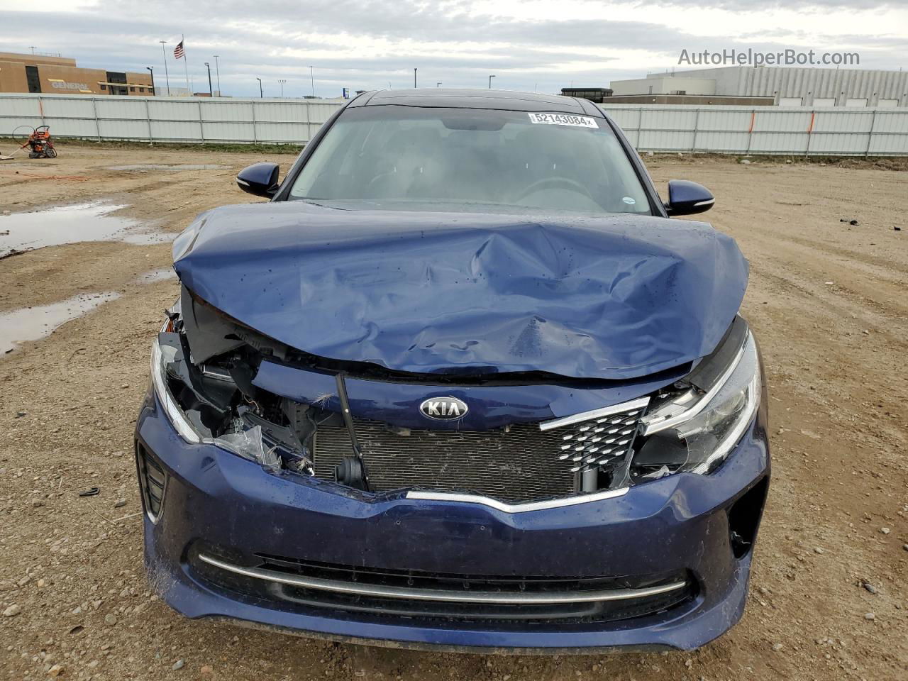 2018 Kia Optima Lx Синий vin: 5XXGT4L38JG203012