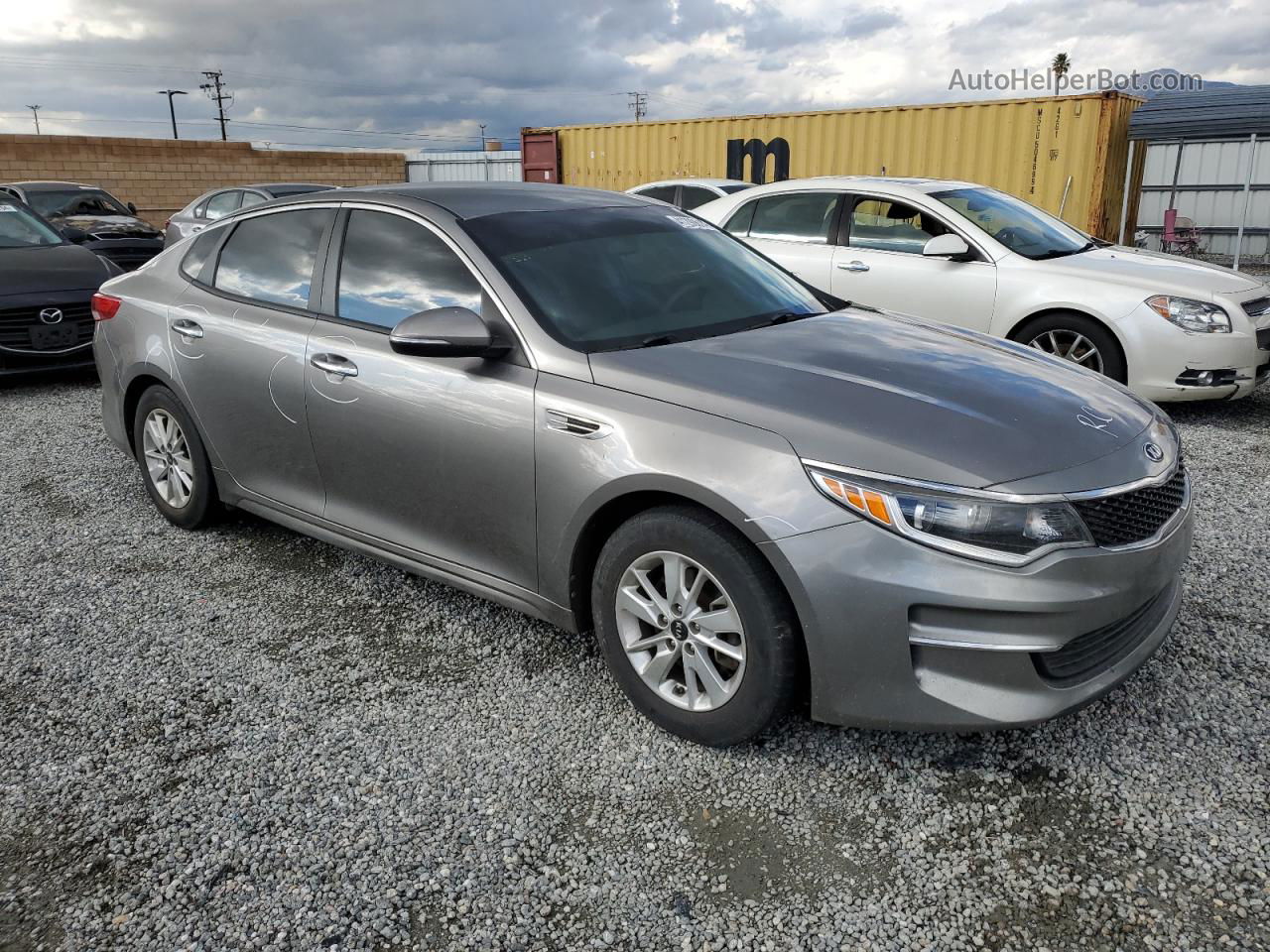 2018 Kia Optima Lx Gray vin: 5XXGT4L38JG249990